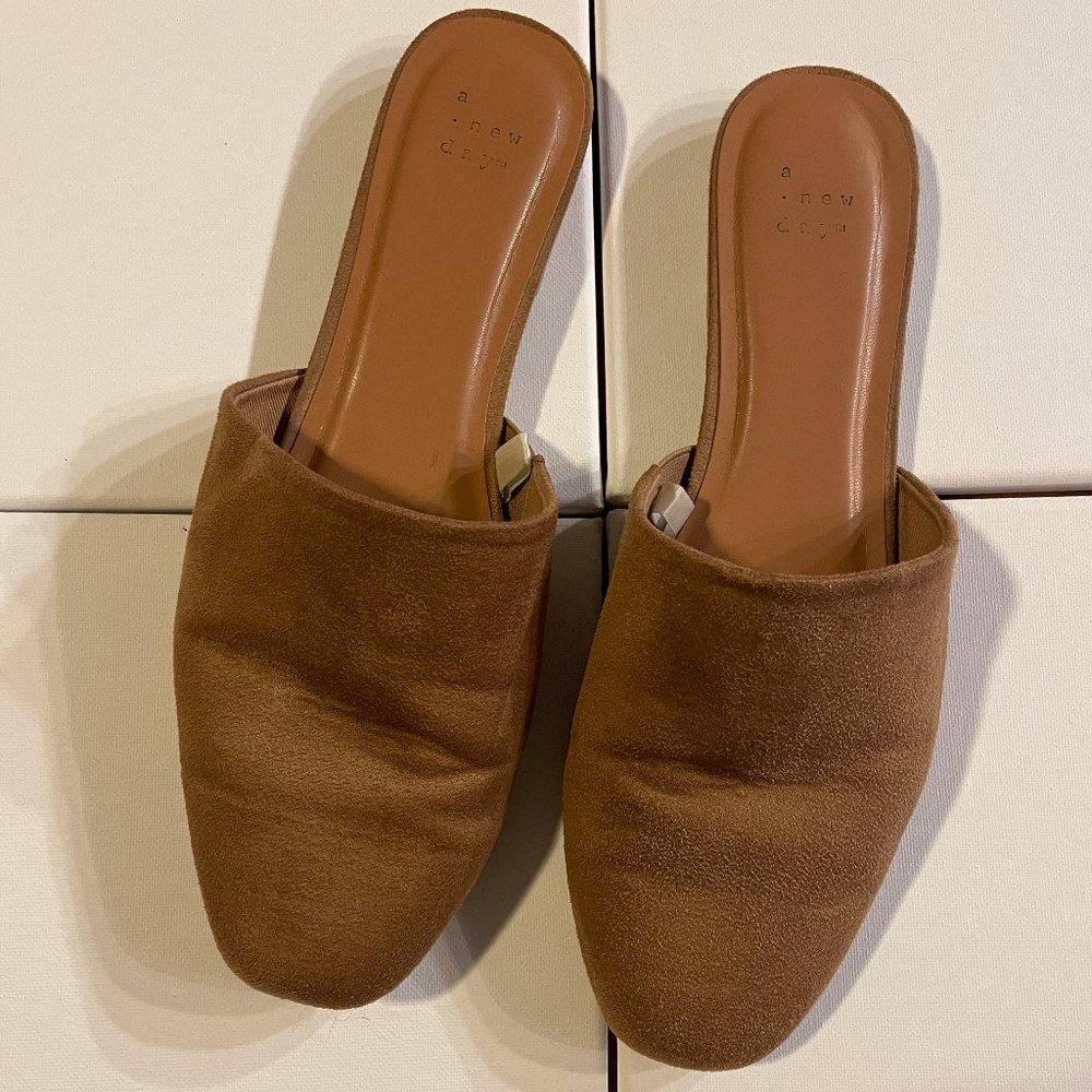 Suede Mules